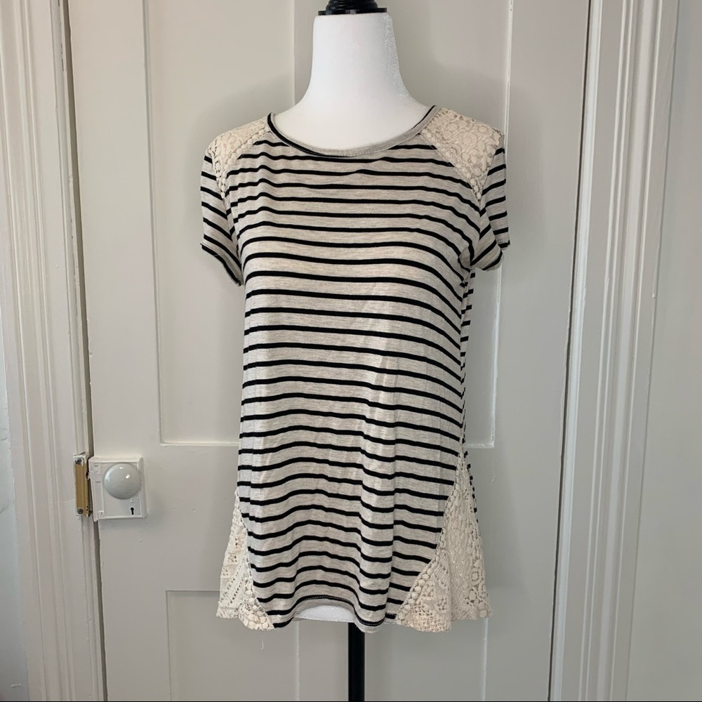 Striped Lace Shirt